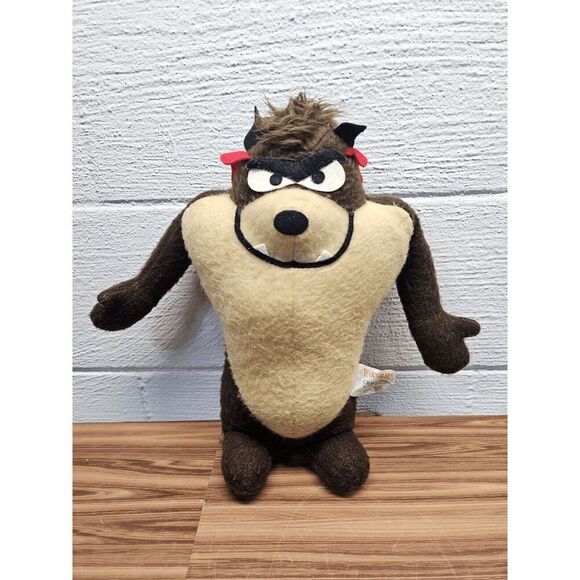 Vintage Rare Stuffed Tazmanian Devil Plush Warner Brothers Characters - Picture 1 of 6
